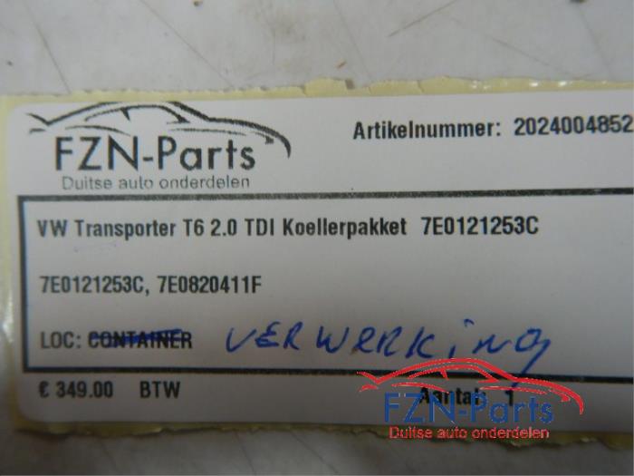 VW Transporter T6 2.0 TDI Koelerpakket