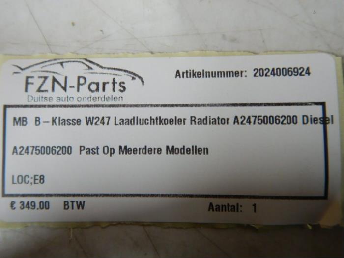 Intercooler Mercedes B-Klasse (22743822)