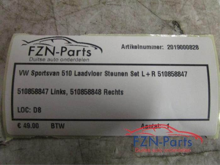 VW Sportsvan 510 Laadvloer Steunen Set L+R