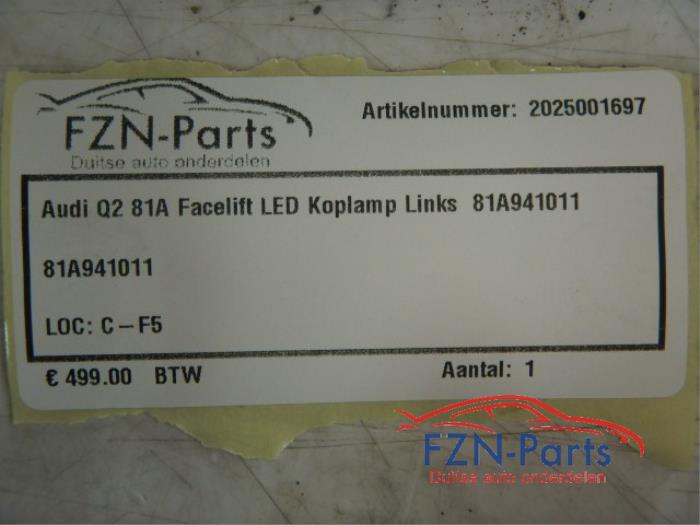 Audi Q2 81À Facelift LED Koplamp links 81A941011