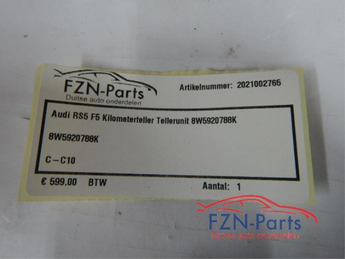Audi RS5 F5 Kilometerteller Tellerunit