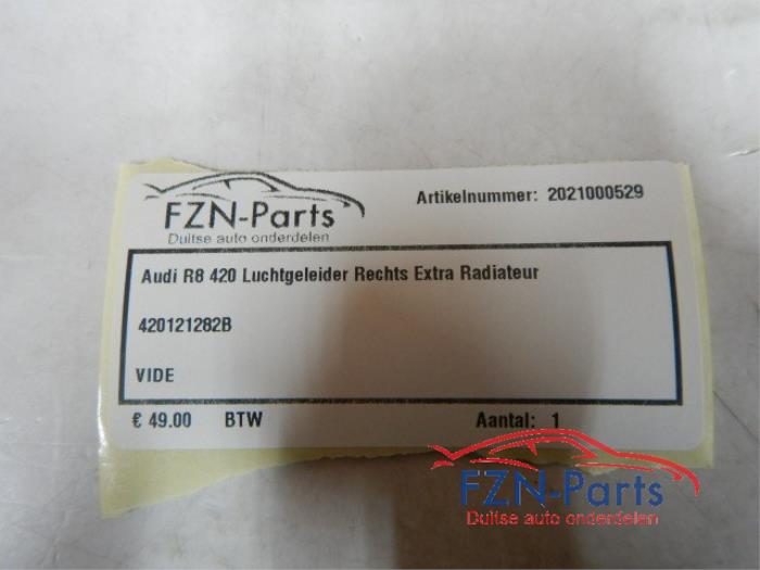 Audi R8 420 Luchtgeleider Rechts Extra Radiateur