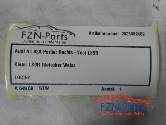 Portier 4Deurs rechts-voor Audi A1 (22742087)