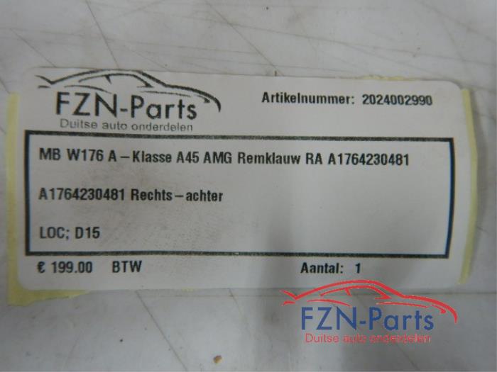 Mercedes-Benz A-Klasse W176 A45 AMG Remklauw Rechts-Achter