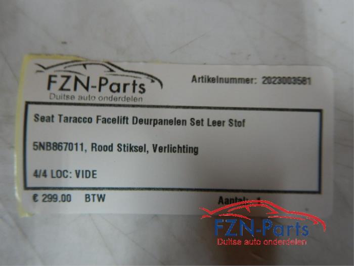 Portierbekleding 4Deurs rechts-voor Seat Tarraco (22739709)