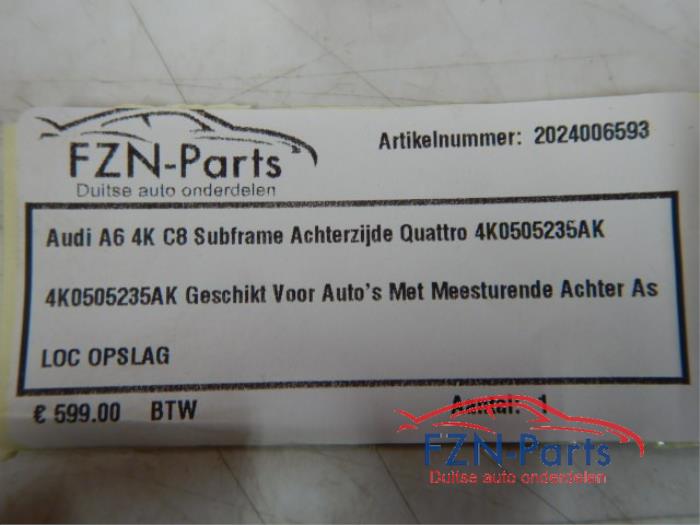 Audi A6 4K C8 Subframe Achterzijde Quattro