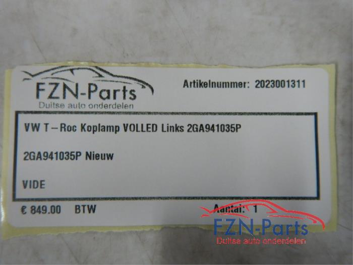 VW T-Roc 2GA Koplamp VOLLED Links