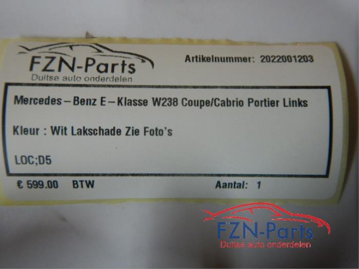 Portier 2Deurs links Mercedes E-Klasse (22743566)