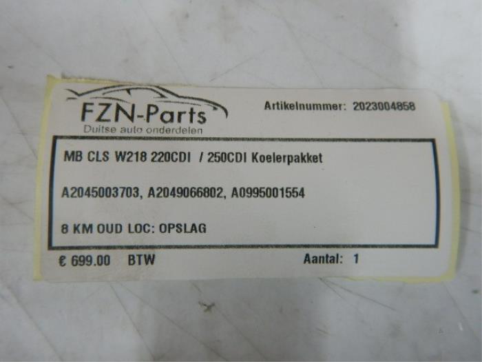 Koelerset Mercedes CLS-Klasse (22726840)