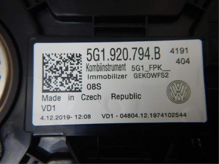VW Golf 7 GTE Digitale Kilometerteller Virtual Cockpit