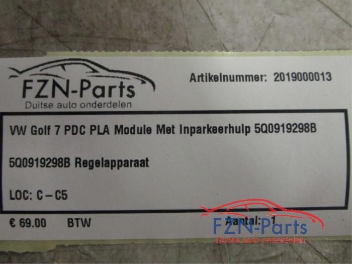 VW Golf 7 PDC PLA Module Met Inparkeerhulp