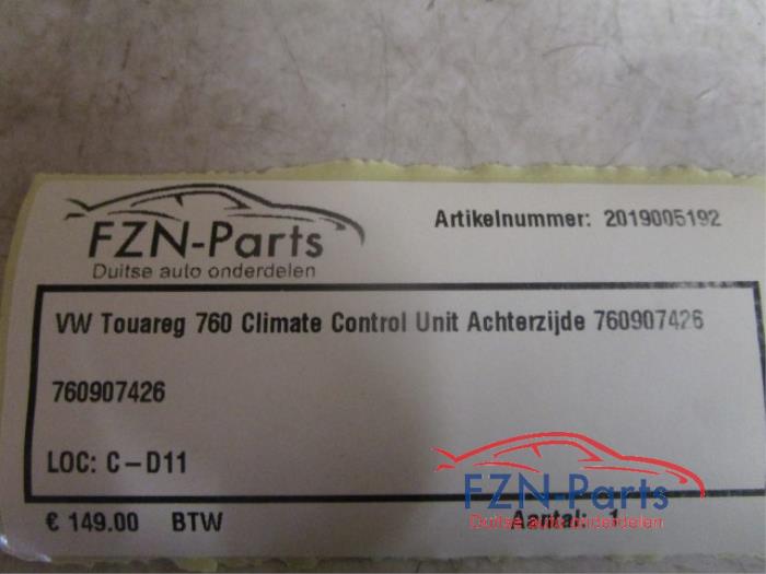 Climatronic Paneel Volkswagen Touareg (22744327)