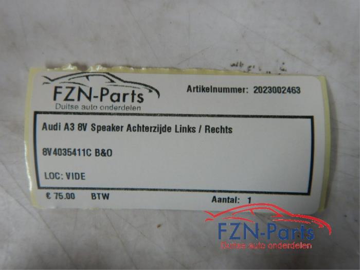 Audi A3 8V Speaker Achterzijde Links/Rechts