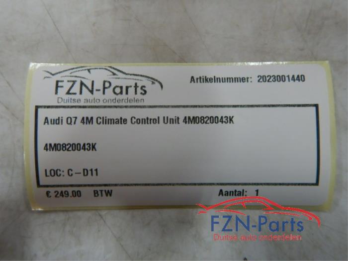 Audi Q7 4M Climate Control Unit