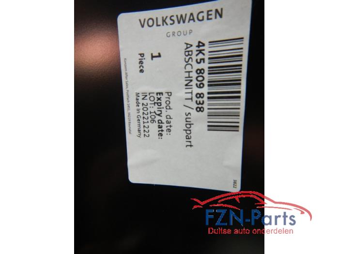 Audi A6 4K Snijdeel Rechts-Achter C-Stijl