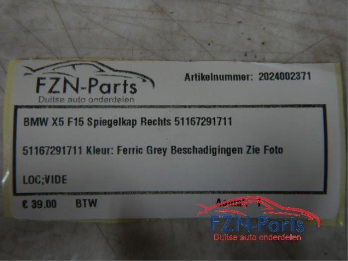 BMW X5 F15 Spiegelkap Rechts