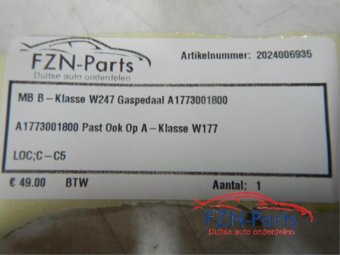 Gaspedaal Mercedes B-Klasse (22734103)