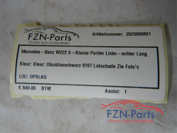 Portier 4Deurs links-achter Mercedes S-Klasse (22723584)