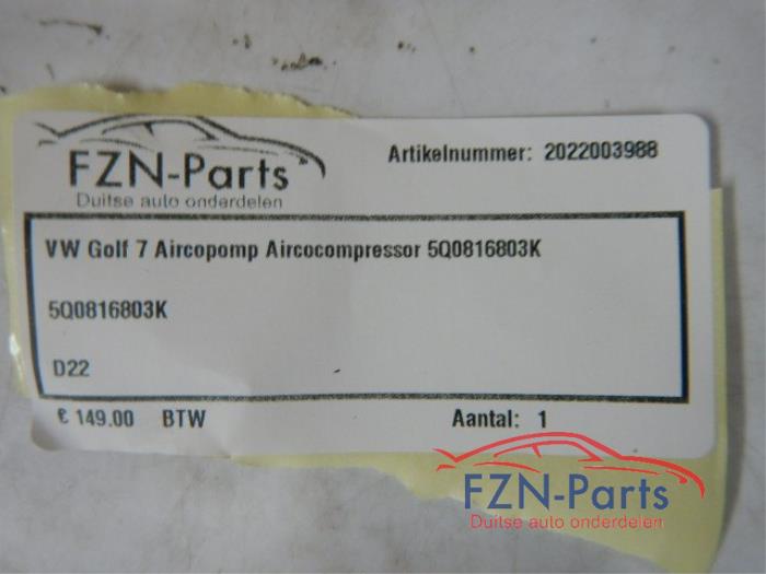 Aircopomp Volkswagen Golf (22728954)