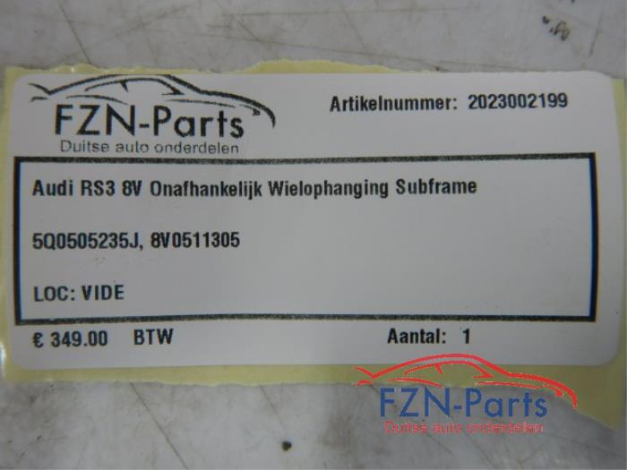 Audi RS3 8V Onafhankelijke Wielophanging Subframe
