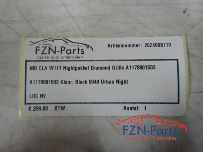 Mercedes-Benz CLA W117 Nightpakket Diamond Grille