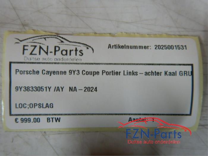 Portier 4Deurs links-achter Porsche Cayenne (22723515)