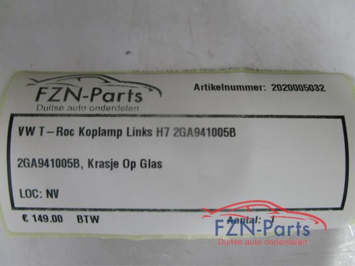 VW T-Roc Koplamp H7 Links