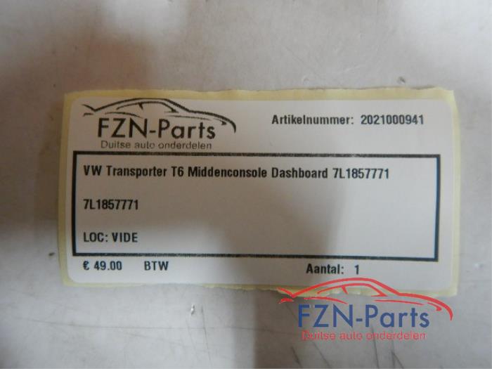 VW Transporter T6.1 Middenconsole Dashboard