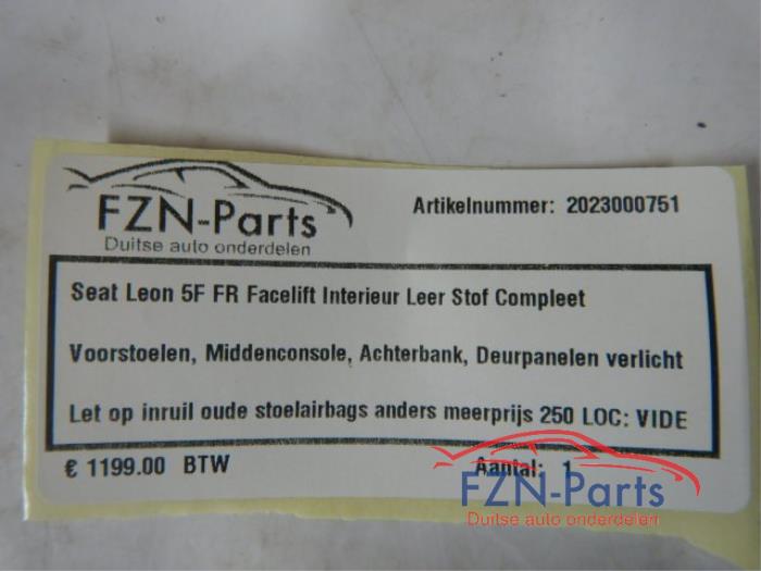Bekleding Set (compleet) Seat Leon (22743533)