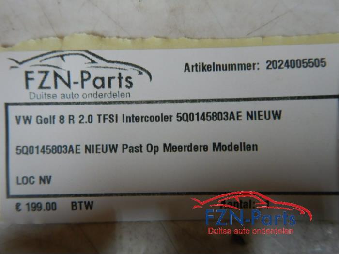 VW Golf 8 R 2.0 TFSI Intercooler