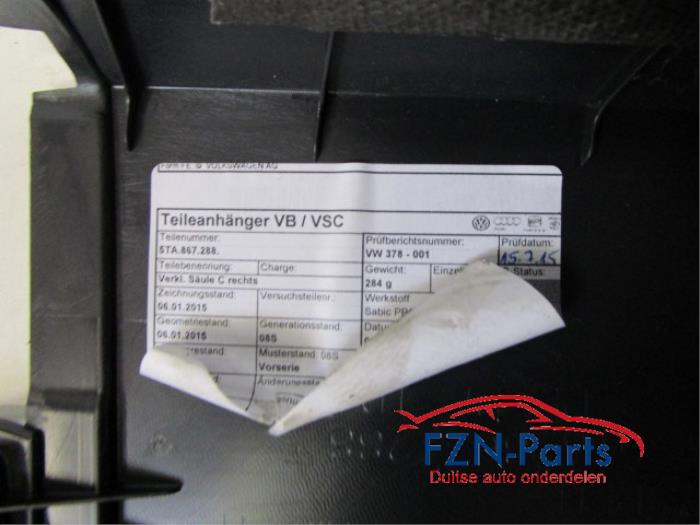 C-stijl afdekkap links Volkswagen Touran (22743864)