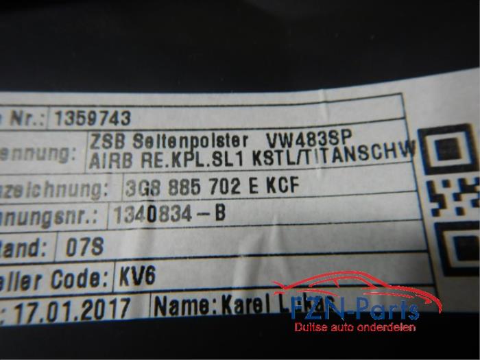 Zijpaneel Bekleding links-achter Volkswagen Arteon (22741611)
