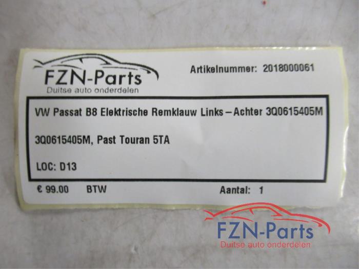 VW Passat B8 Elektrische Remklauw Links-Achter