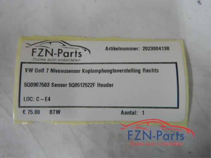 VW Golf 7 Niveausensor Koplamphoogteverstelling Rechts