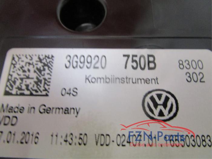 VW Passat B8 Variant Tellerunit Kilometerteller