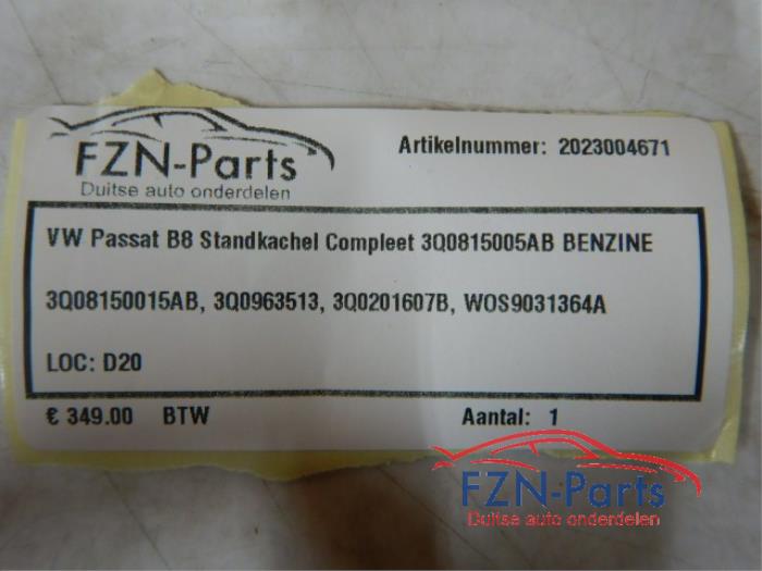 Standkachel Volkswagen Passat (22730735)