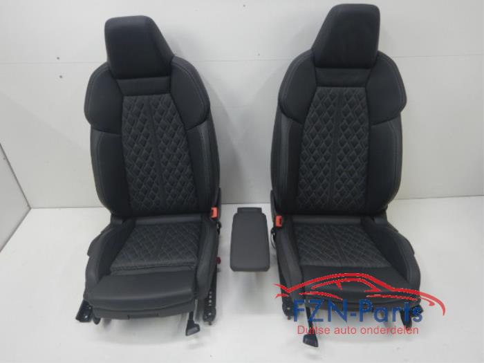 Audi A3 S3 8Y Interieur Leder Leer Compleet Voorstoelen VerstelbaarVoorstoelen VerwarmbaarWitte StikselsVerlichte Deurpanelen RHDInterieur, Voorstoelen, Achterbank, Deurpanelen, A3 S3 8Y