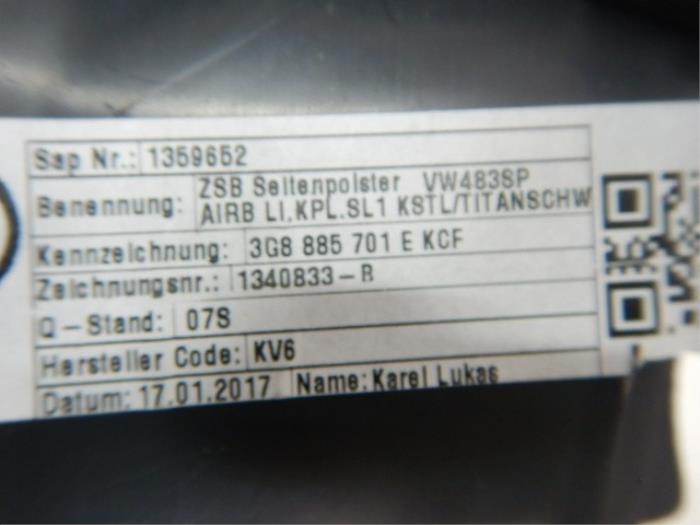 Zijpaneel Bekleding links-achter Volkswagen Arteon (22741611)