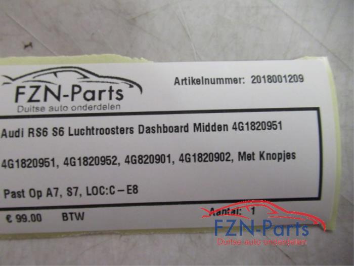 Luchtrooster Dashboard Audi A6 (22735931)