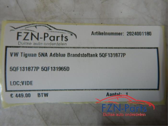 VW Tiguan 5NA Adblue Brandstoftank