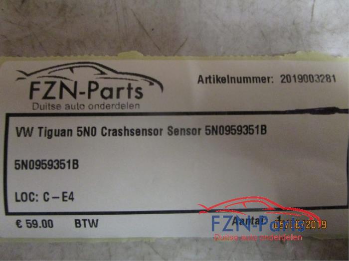 Voetganger Crash sensor Volkswagen Tiguan (22740510)