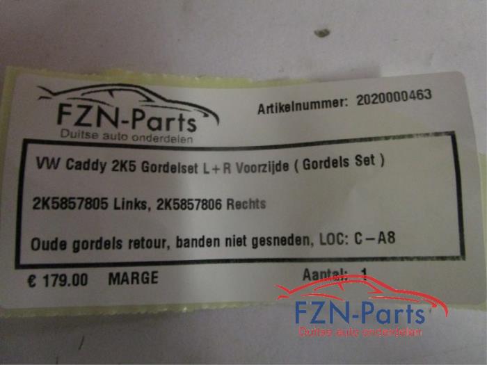 Veiligheidsgordel Set voor Volkswagen Caddy (22728998)