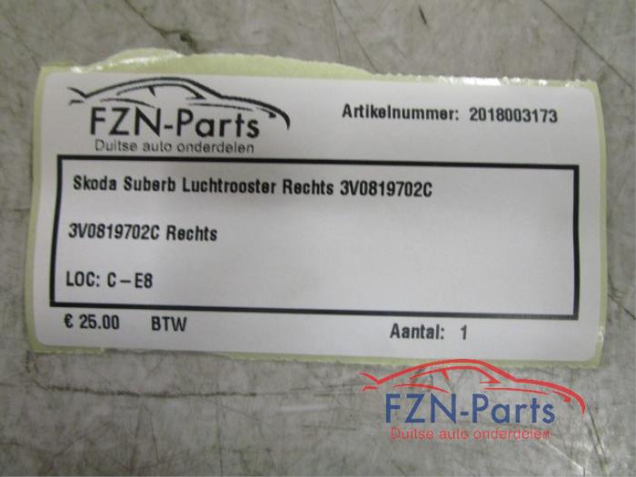 Luchtrooster Dashboard Skoda Superb (22735862)