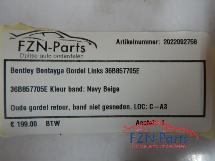Veiligheidsgordel links-voor Bentley Bentayga (22728072)