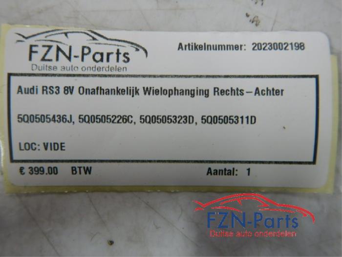 Wielophanging rechts-achter Audi A3 (22729630)