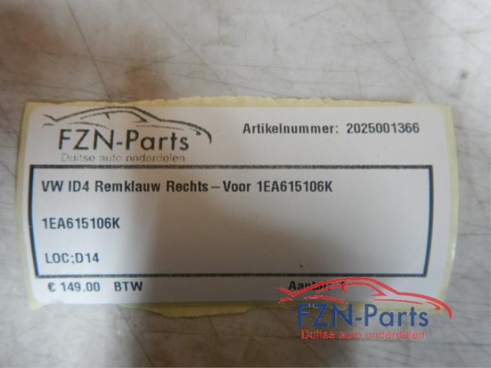 VW ID4 Remklauw Rechts-voor