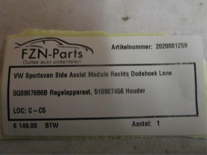 Dode hoek sensor Volkswagen Golf Sportsvan (22733951)