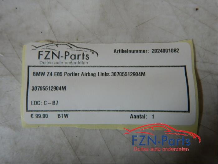 BMW Z4 E85 Portier Airbag Links