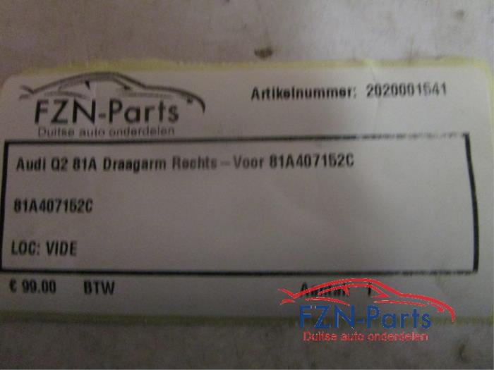 Draagarm rechts-voor Audi Q2 (22727430)