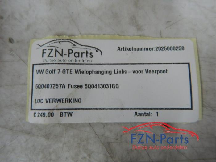 VW Golf 7 GTE Wielophanging Links-Voor Veerpoot